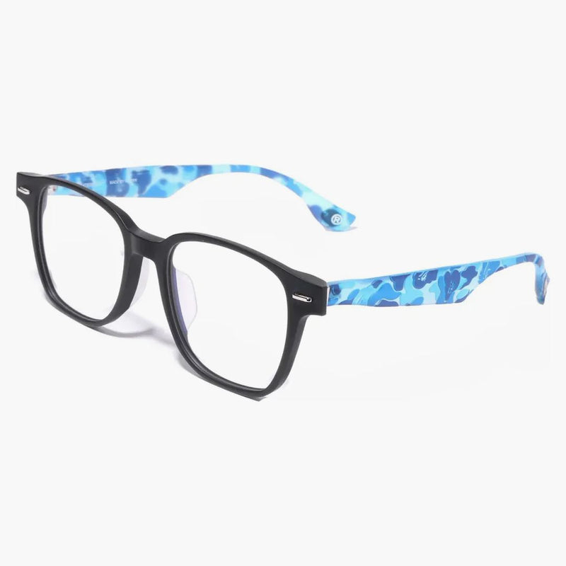 Bape fiamma ottica n. 17 occhiali blu