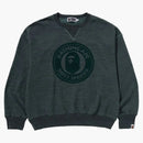 Bape Over Dye Busy Works Relaxed Fit Crewneck Sweatshirt Green