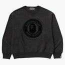 Bape Over Dye Busy Works Relaxed Fit Crewneck Sweatshirt Grey