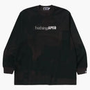Bape Overprint Logo Relaxed Fit L/s Tee Black