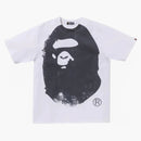 Bape Overprinted Ape Head Tee White