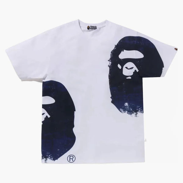 Bape Overprinted Multi Ape Head Tee White