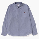 Bape Oxford Relaxed Fit Shirt (SS23) Navy