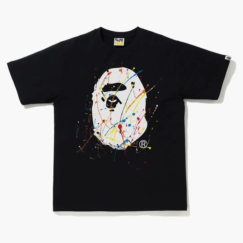 Tè alla testa scimmia di vernice bape