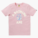 Bape Palm Tree Camo College Tee Pink