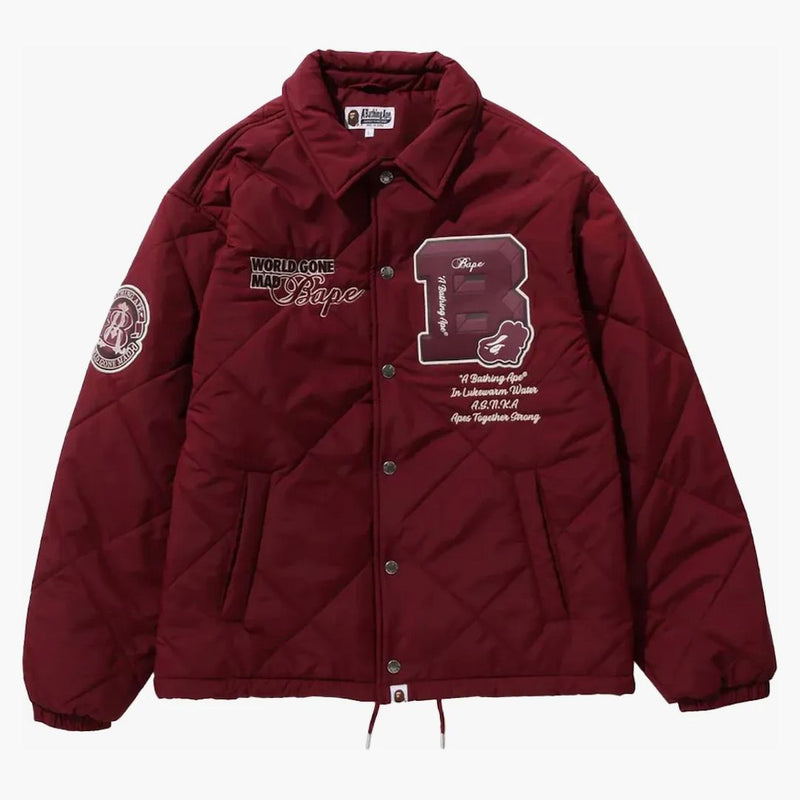 Bape Patch Coach Jacket Red