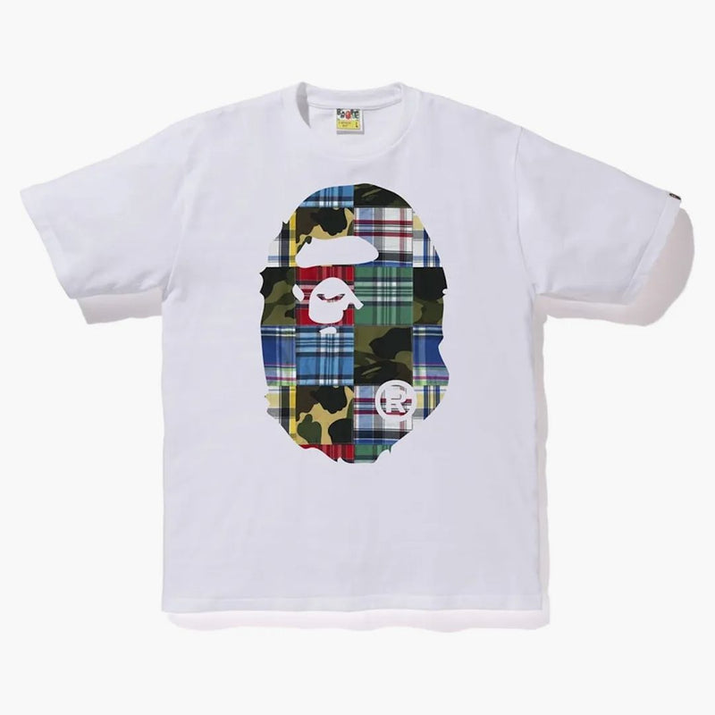 Bape Patchwork Big Ape Head Tee White