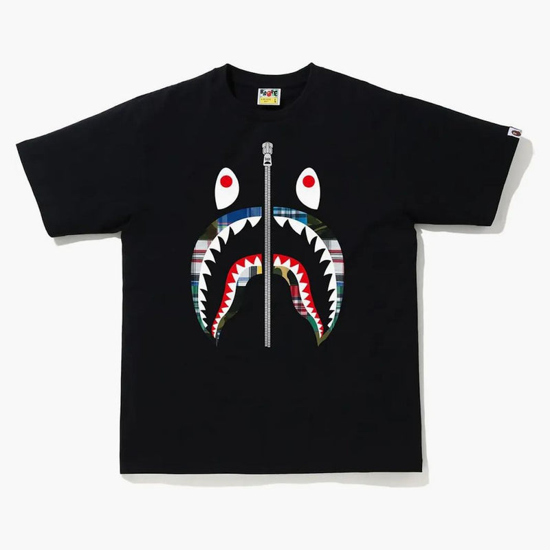 Bape Patchwork Shark T-Shirt Black