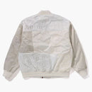 Bape Patchwork Varsity Jacket Ivory