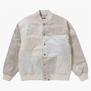 Bape Patchwork Varsity Jacket Ivory