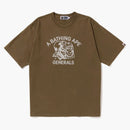 Bape Pigment Dyed General Bape Relaxed Fit Tea Beige