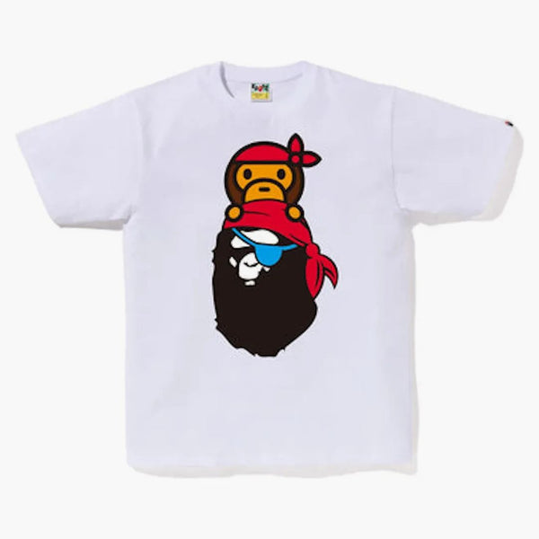 Bape Pirate Milo On Ape Head Tea White