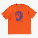 Bape Pixel Comic Ape Head Relaxed Fit Tee Orange