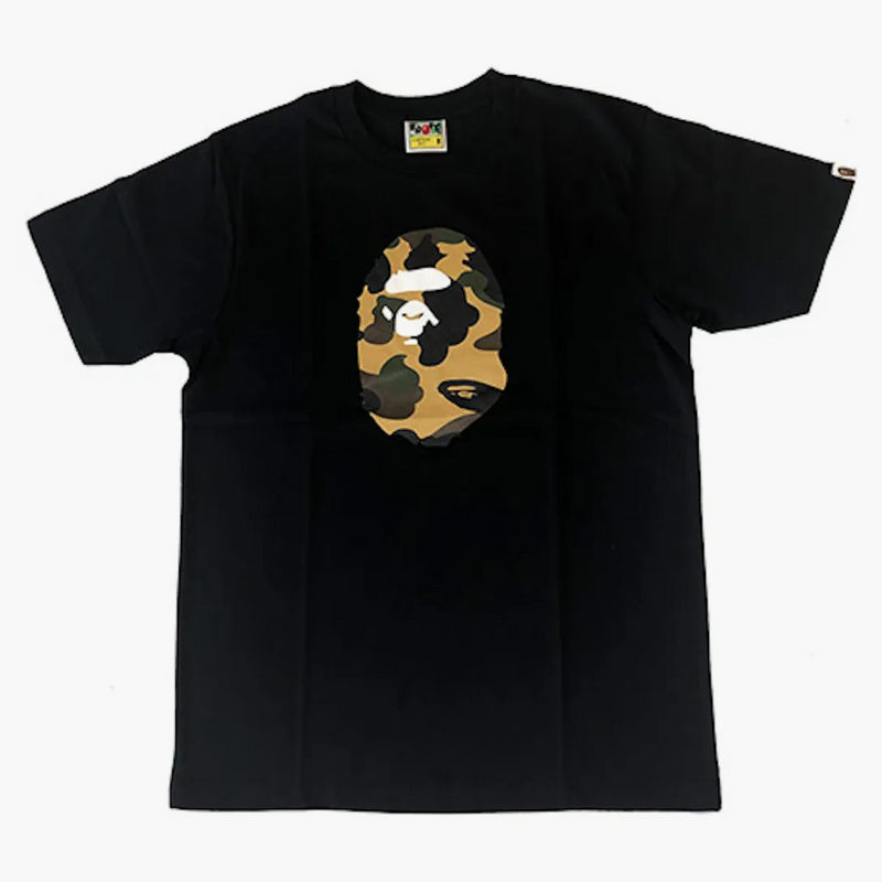BAPE Premium gott nytt år 1: a camo ape head te (SS20) svart/gul