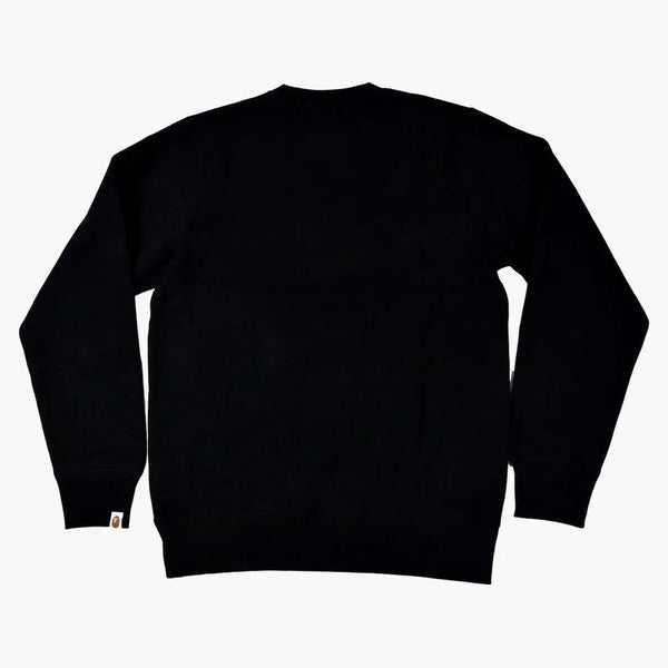 BAPE Premium Happy New Year Ape Head Logo Crewneck (SS22) Black