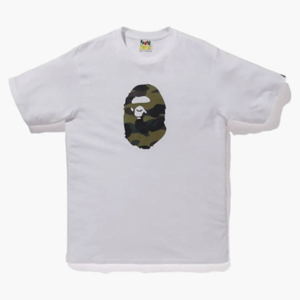 BAPE Premium Summer Bag 1st Camo Ape Head Té blanco/verde
