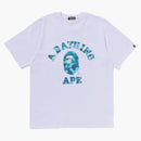 Bape Radiation Camo College Tee White