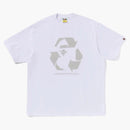 Bape Recycle Motif Relaxed Fit Tee White