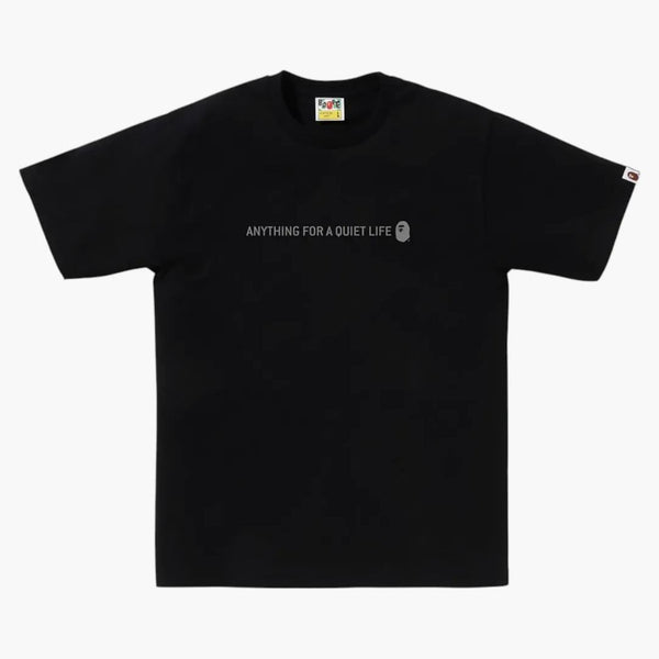 Bape Reflector Equipment Center Logo Tee Black