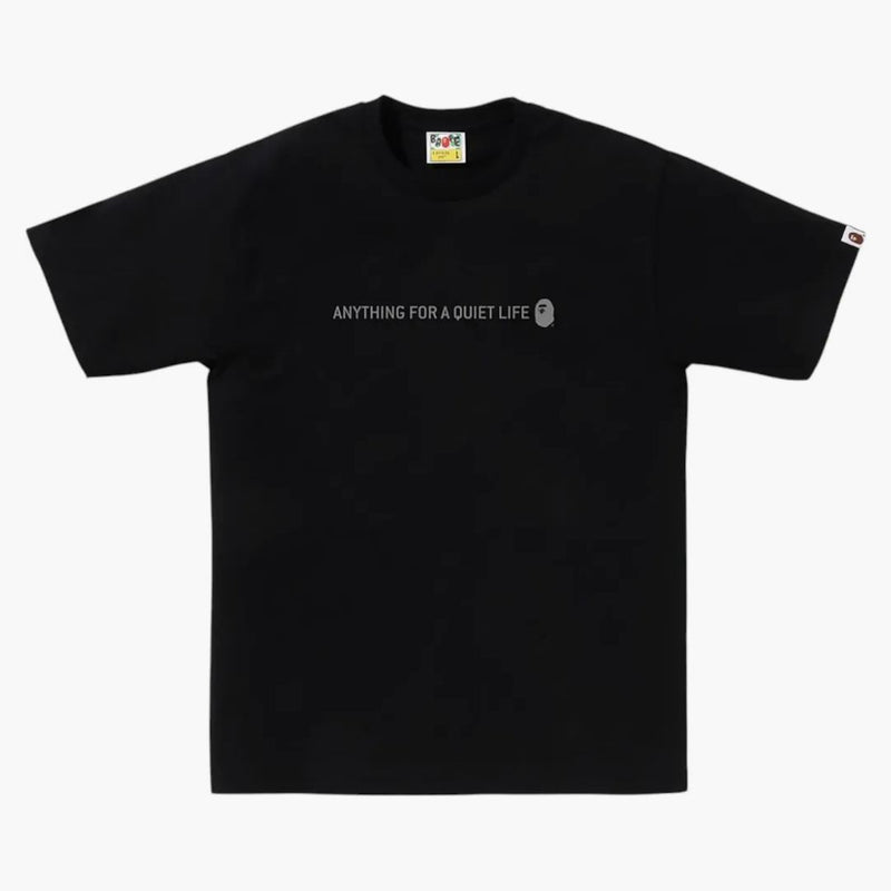 Bape Reflector Equipment Center Logo Tee Black