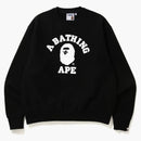 Bape Relaxed Classic College Crewneck Black