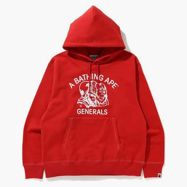 Bape Relaxed Classic General Pullover Hoodie Red