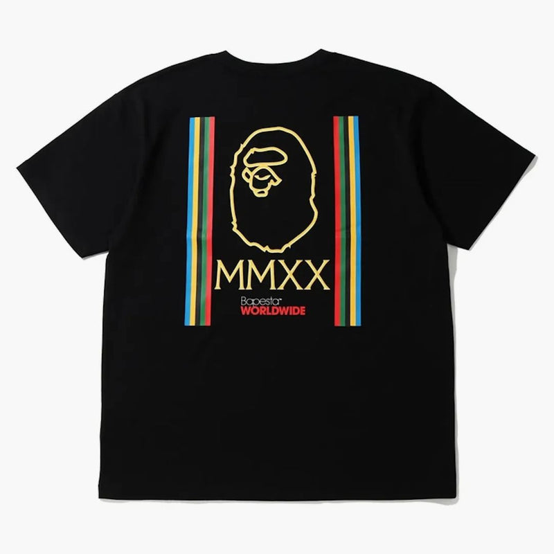 Bape relaxed line tea black