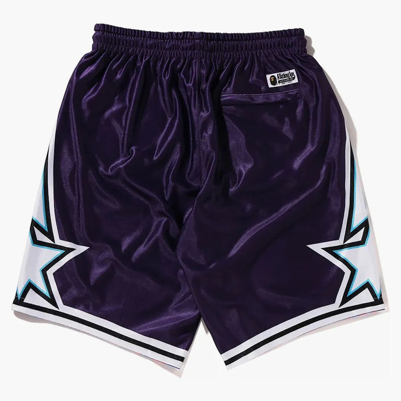 BAPE Reverzibilní basketbalové šortky fialové