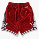 Bape reversible basketball shorts red