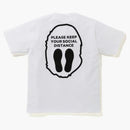 Bape Social Distance Ape Head Tea White White