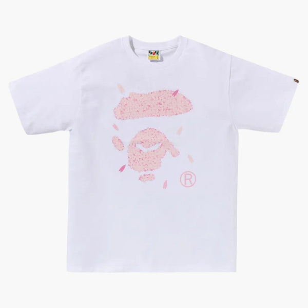 Bape Sakura Ape Face Tee White
