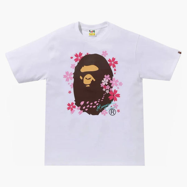 Bape Sakura Ape Head Tea (SS24) bílá