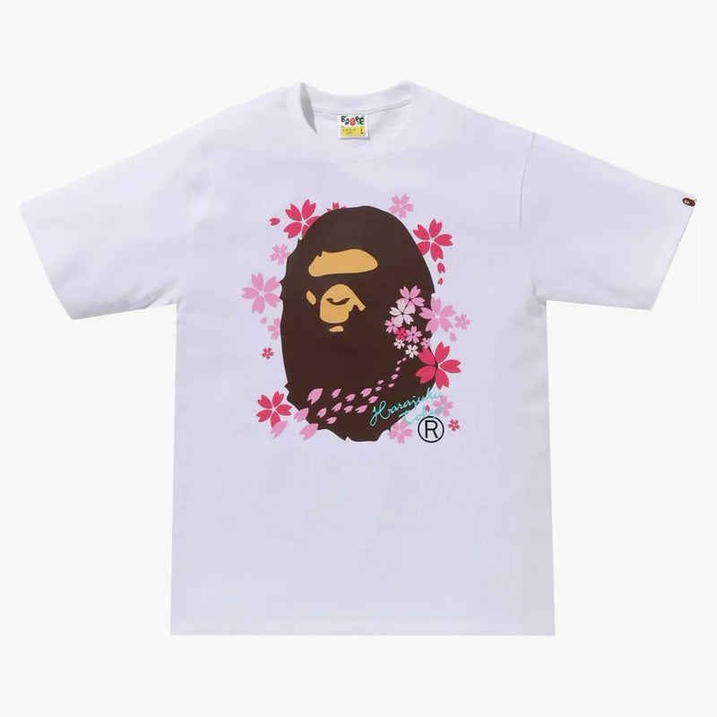 Bape Sakura Ape Head Tea (SS24) bílá