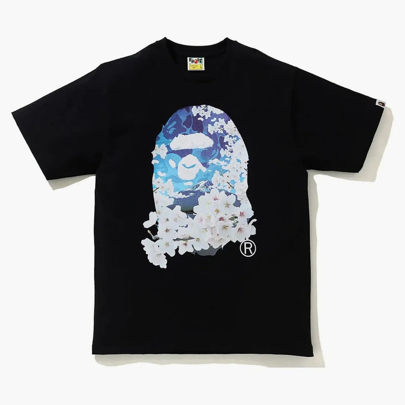 Bape Sakura Photo Ape Head Tea (SS21) Black
