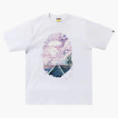 Bape Sakura Photo Ape Head Tea (SS22) White