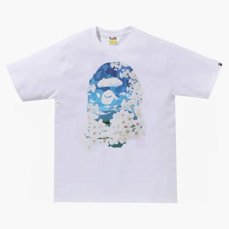 Bape Sakura Photo Ape Head Tee (ss24) White