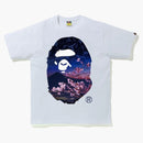 Bape Sakura Photo Ape Head Tea White
