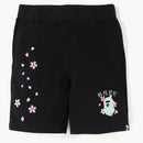 Bape Sakura Sweat Shorts Black