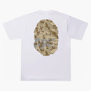 Bape Sand Camo Big Ape Head Tee White/Beige