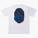 Bape Sand Camo Big Ape Head Tee White/Navy