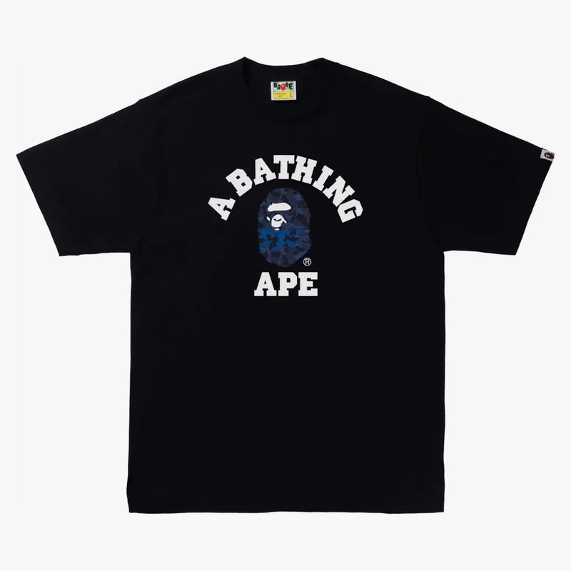 BAPE SAND CAMA CAMO College tè nero/blu scuro