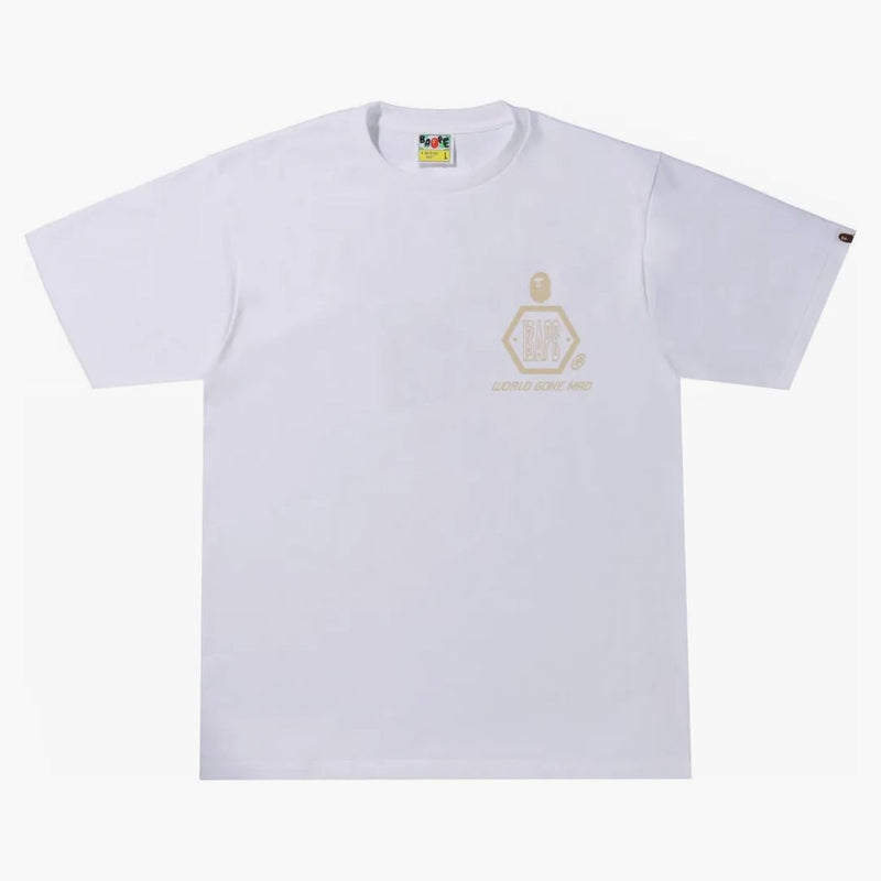 BAPE SAND CAMO Mad Face Tee White/Beige