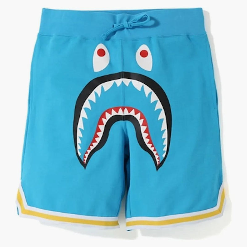 Bape Shark Basketball Sweat Shorts Sax