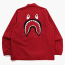 Bape Shark Coach Jacket Red
