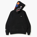Suéter de suéter de emblema de bape shark negros