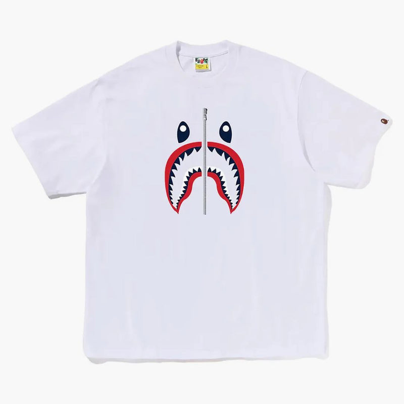 Bape Shark France Tee White