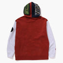 Bape Shark Full Zip France Hoodie Burgundy