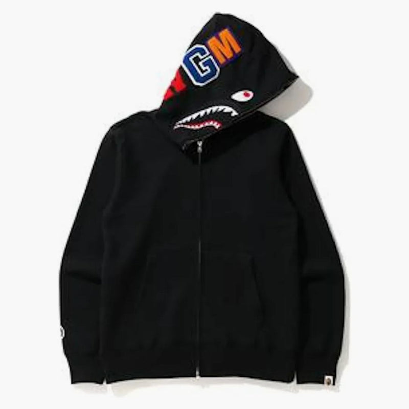 Bape Shark Full Zip Hoodie (fw20) Black