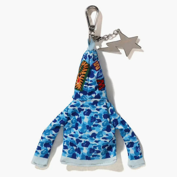 Bape Shark Full Zip Holdie Keychain Blue