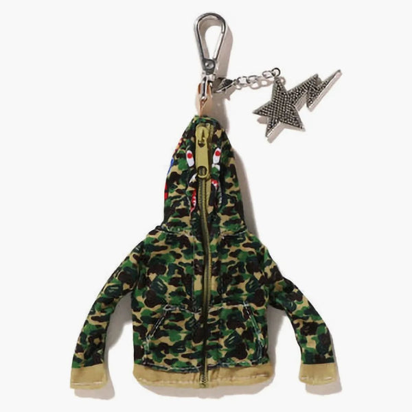 Bape Shark Full Zip Holdie Keychain Green